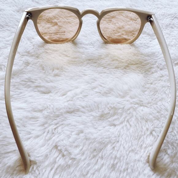 Paige White Round Sunglasses - Picture 11 of 13